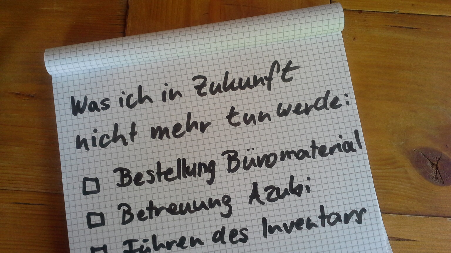 not to do liste